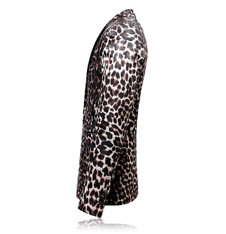 Leopard Slim Fit Suit
