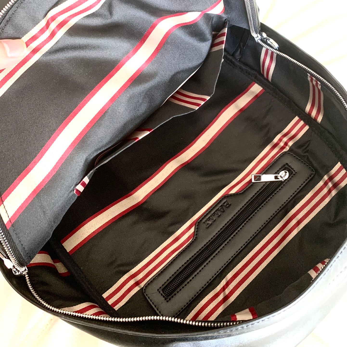 Black New 2024 Fashion style B Logo real leather Backpack bagsXC052024071906