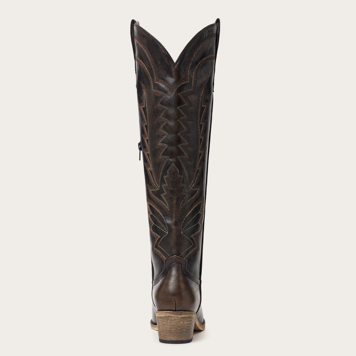 The Laurey - Espresso Embroidered Cowgirl Boots with Classic Western Flair