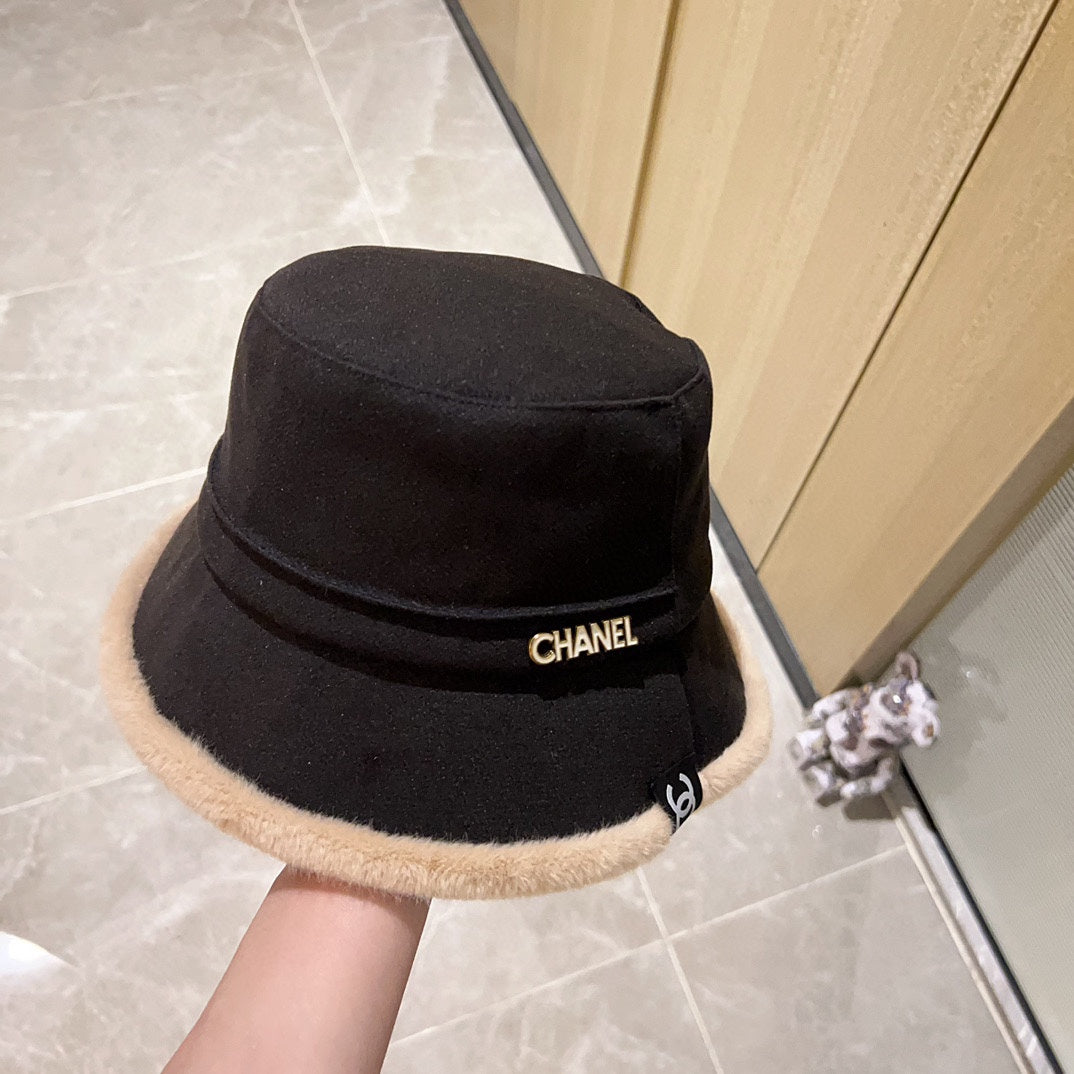 Thick plush small fragrance fisherman hat XC0823110711