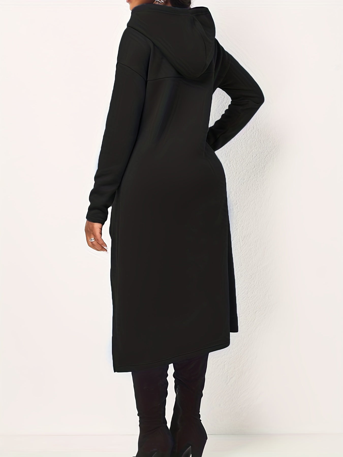 Casual Long Sleeve Drawstring Hoodie Sweatshirt KR0741
