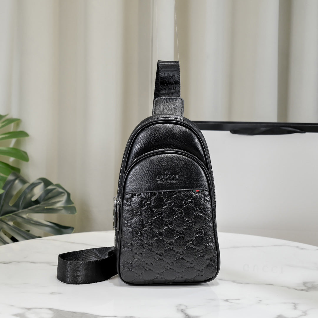 Black Leather New Classic Style G Logo Luxury Bags-PD05202372408