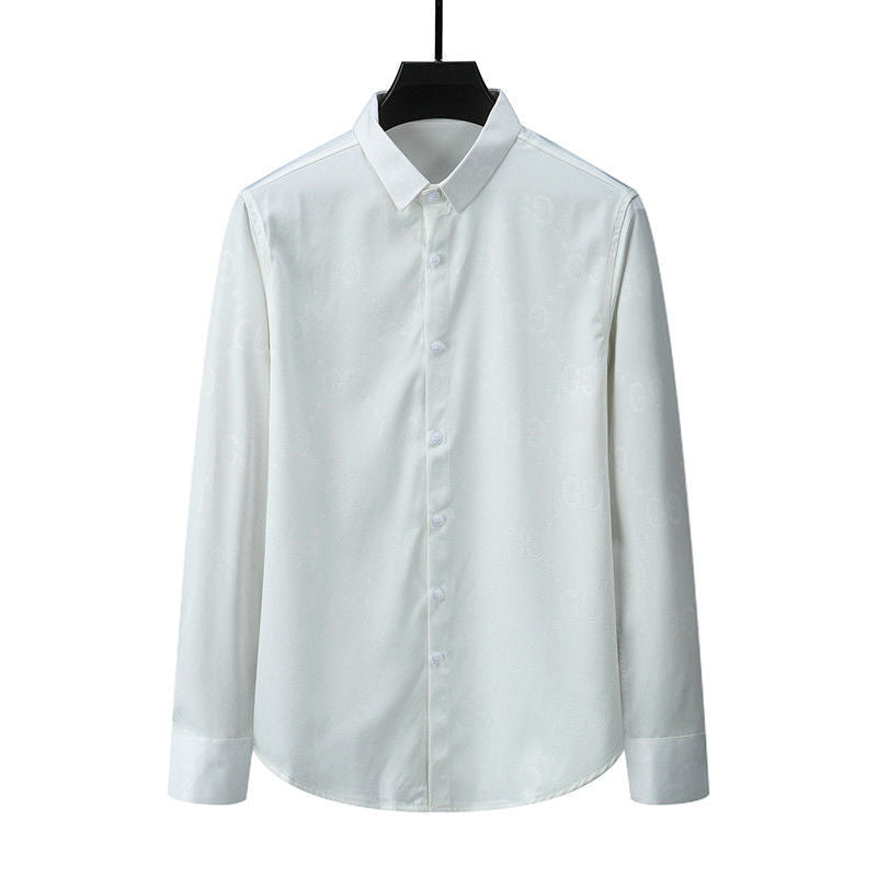 Black Handmade G Logo Men's Shirt