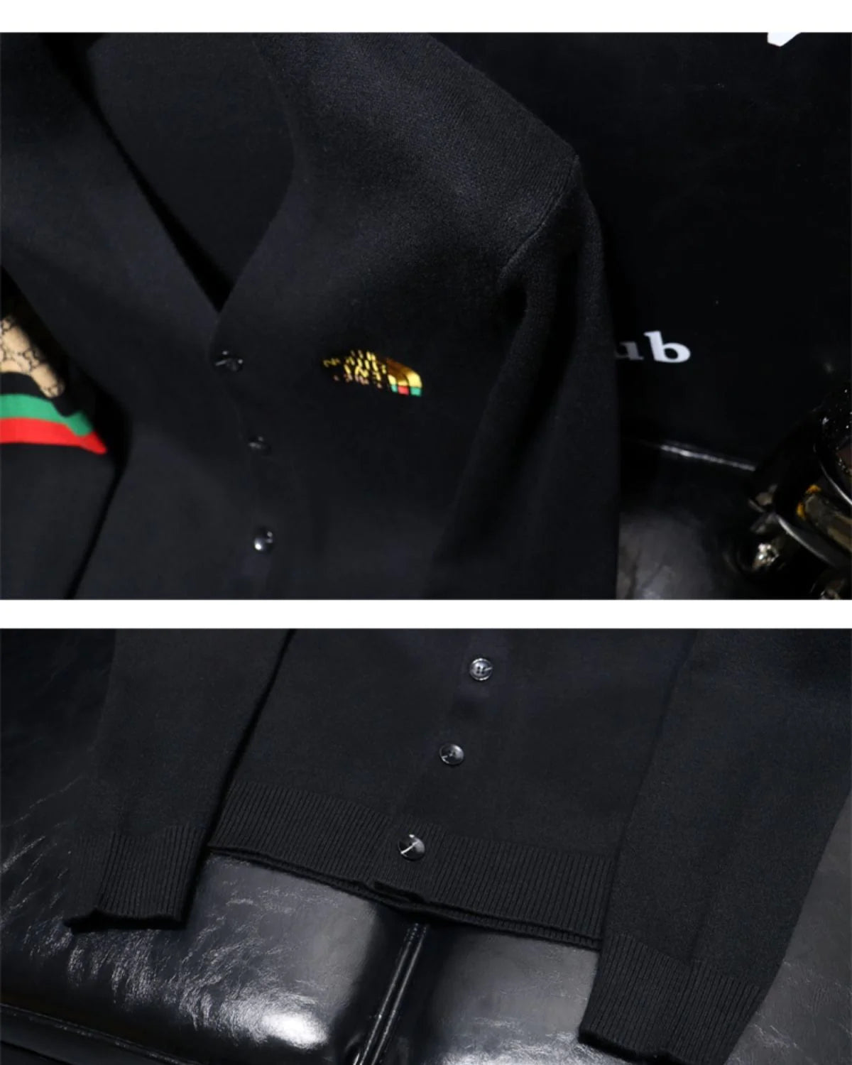 Autumn And Winter New Fashion Brand Letter Embroidered V-neck Cardigan Men's SweaterPD052023122615