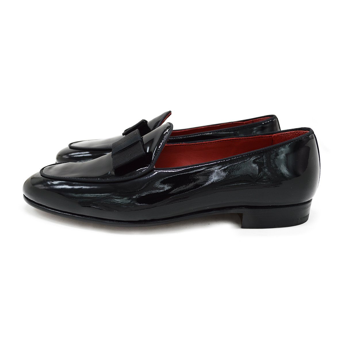 Men's Black Shiny Dress Shoes