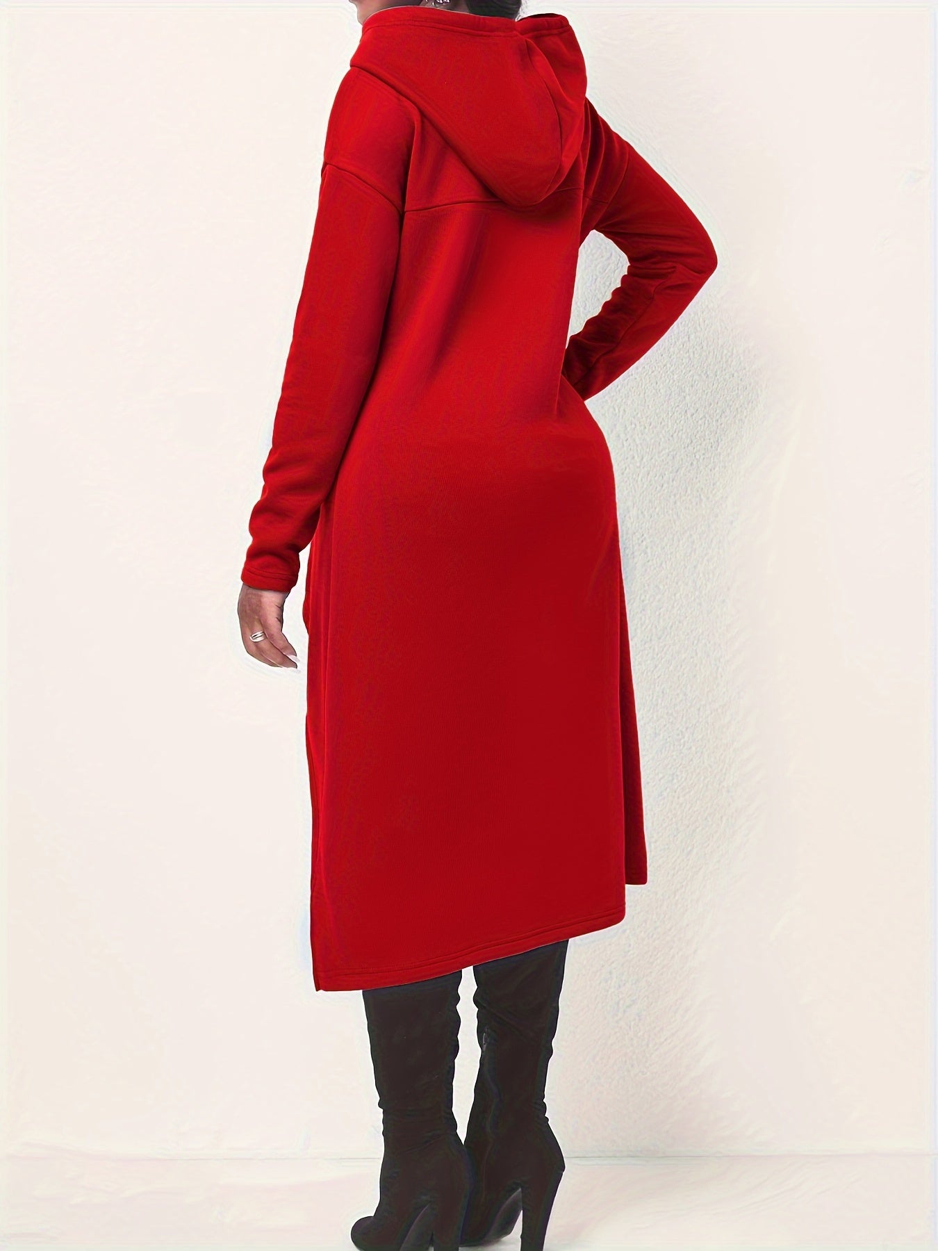 Casual Long Sleeve Drawstring Hoodie Sweatshirt KR0741