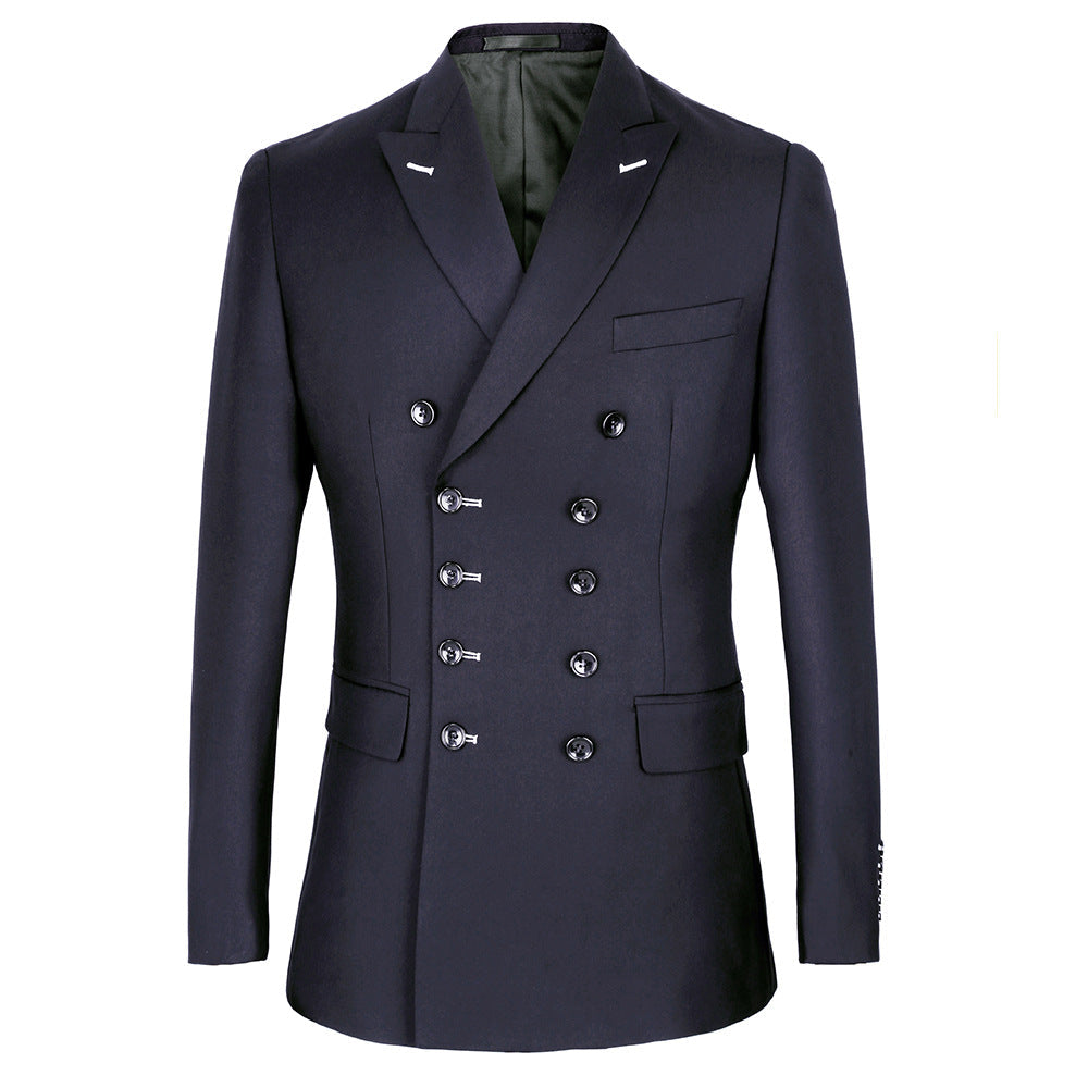 suit double breasted men's suit