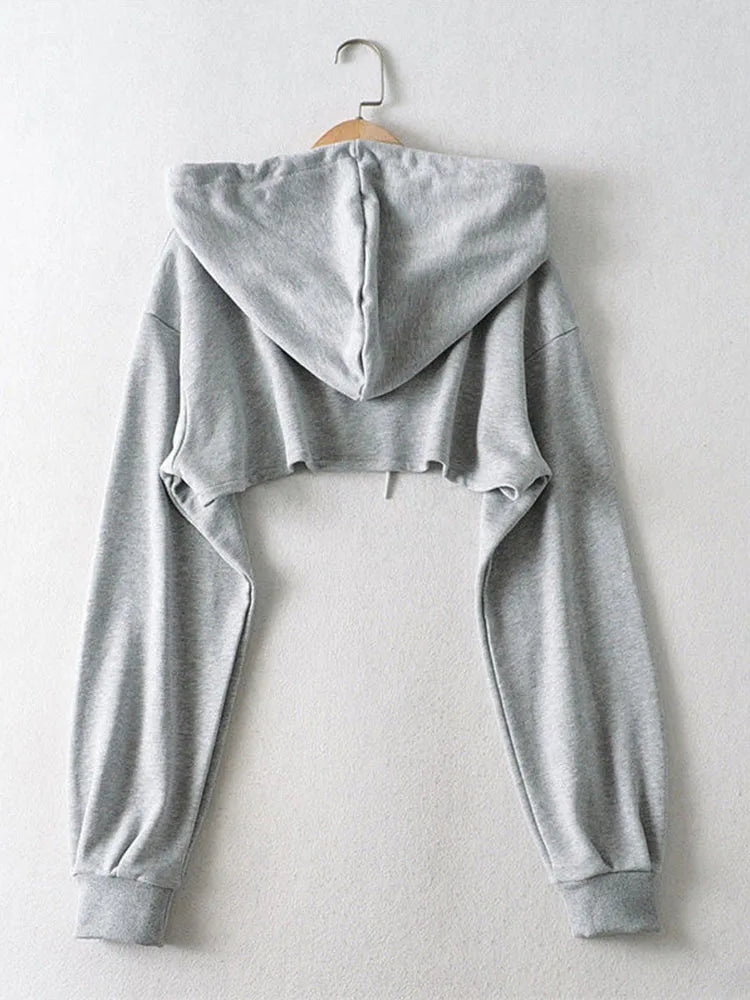 With Hat Hoodies Women Basic Design Young Korean Fashion Mujer All-match Teens Simple Cool Loose Y2k Cozy Street Wear Popular