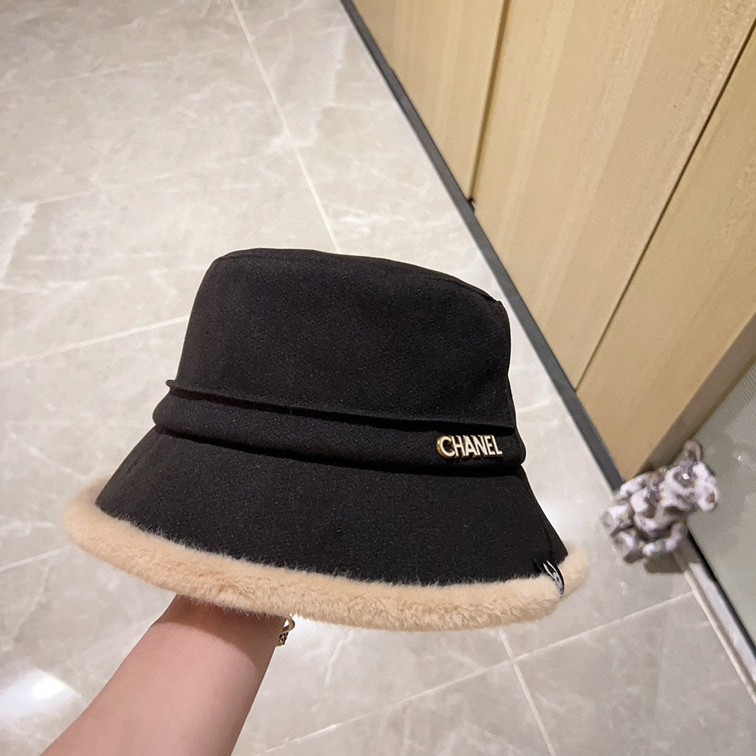 Thick plush small fragrance fisherman hat XC0823110711