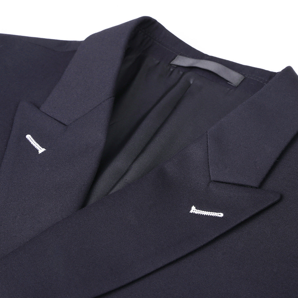 suit double breasted men's suit