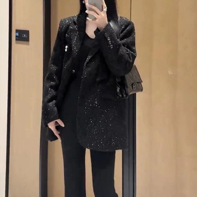 Black Star Handmade C logo women's clothes Coat jacketPD052024021802