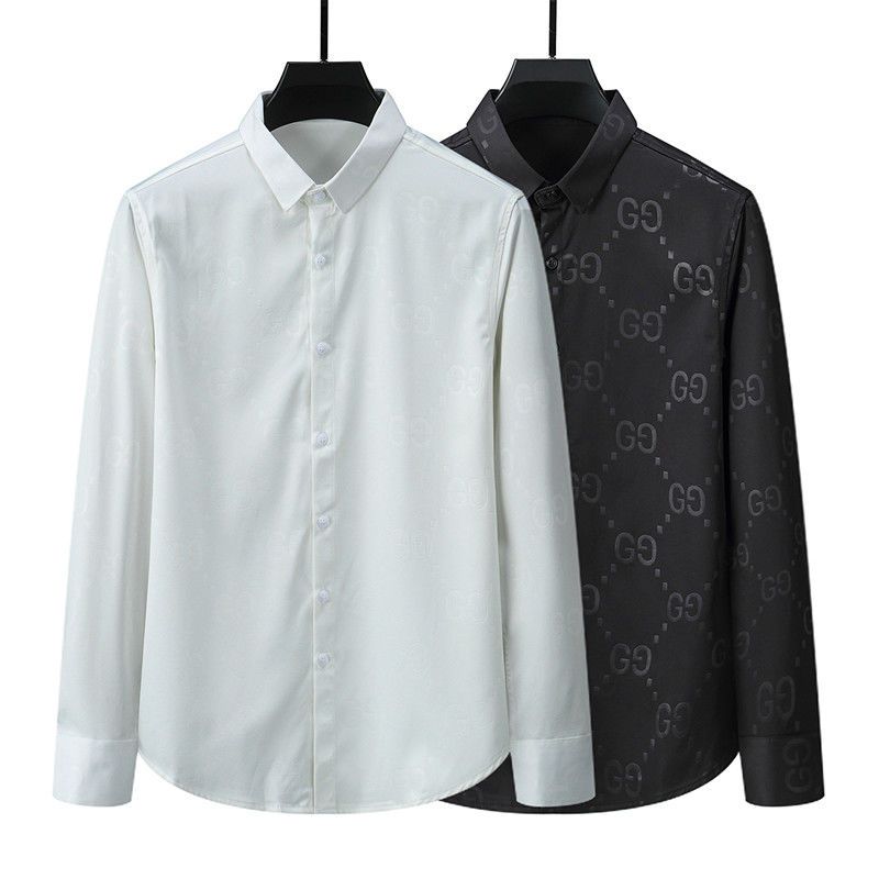 Black Handmade G Logo Men's Shirt
