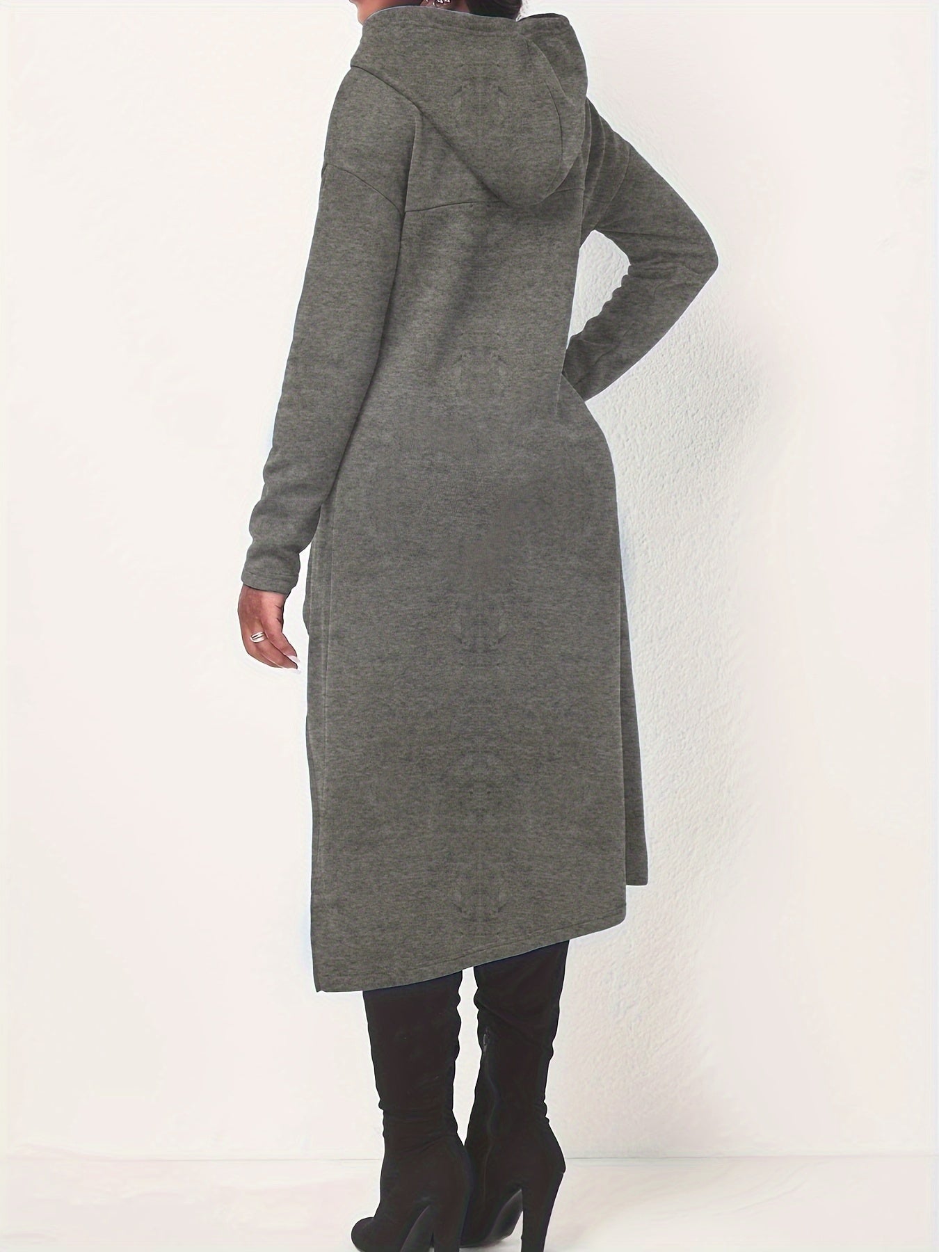 Casual Long Sleeve Drawstring Hoodie Sweatshirt KR0741