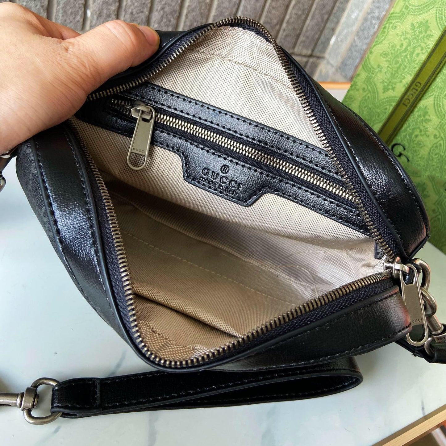 Black Leather High Quality G Logo Fashion Bags-XC052023090405