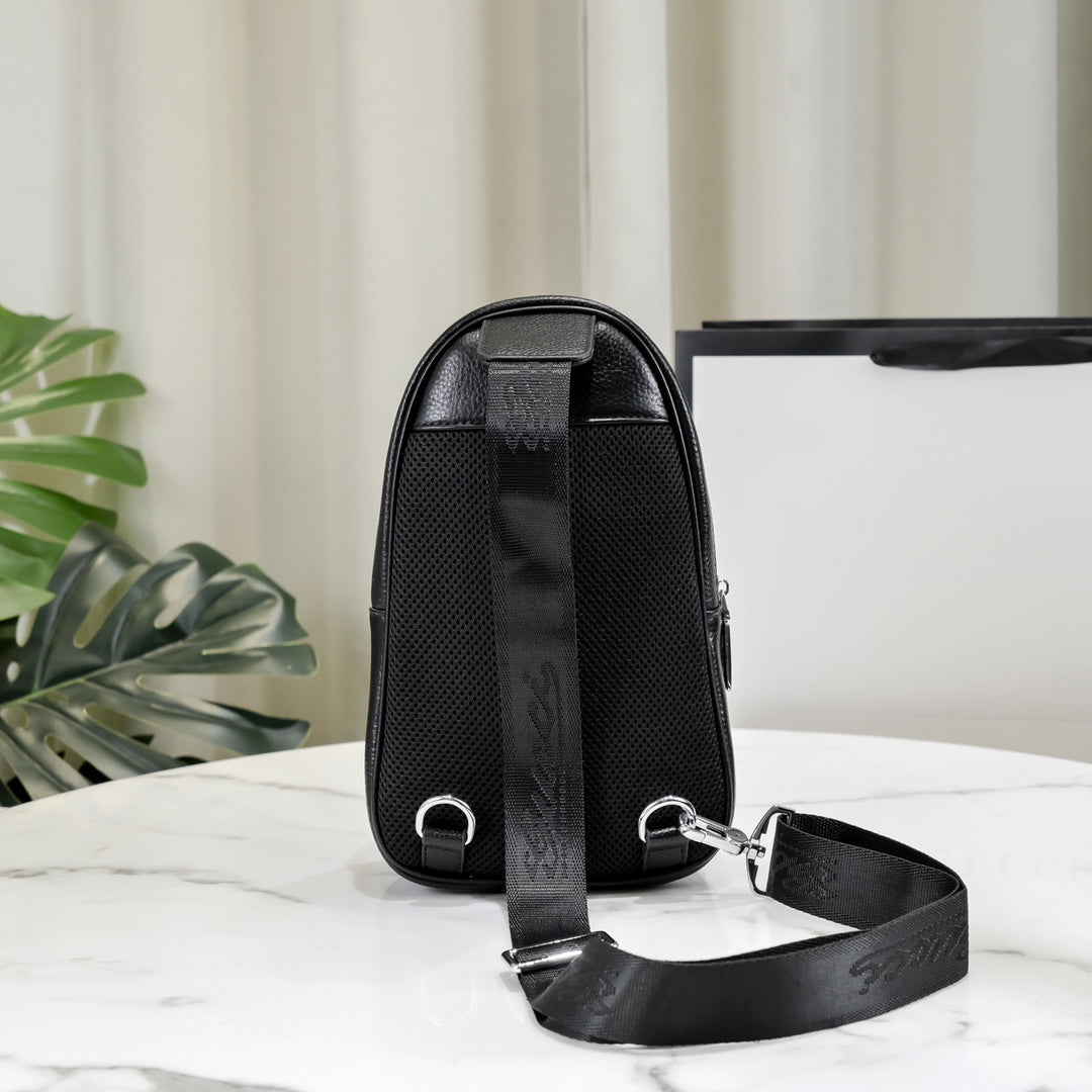 Black Leather New Classic Style G Logo Luxury Bags-PD05202372408