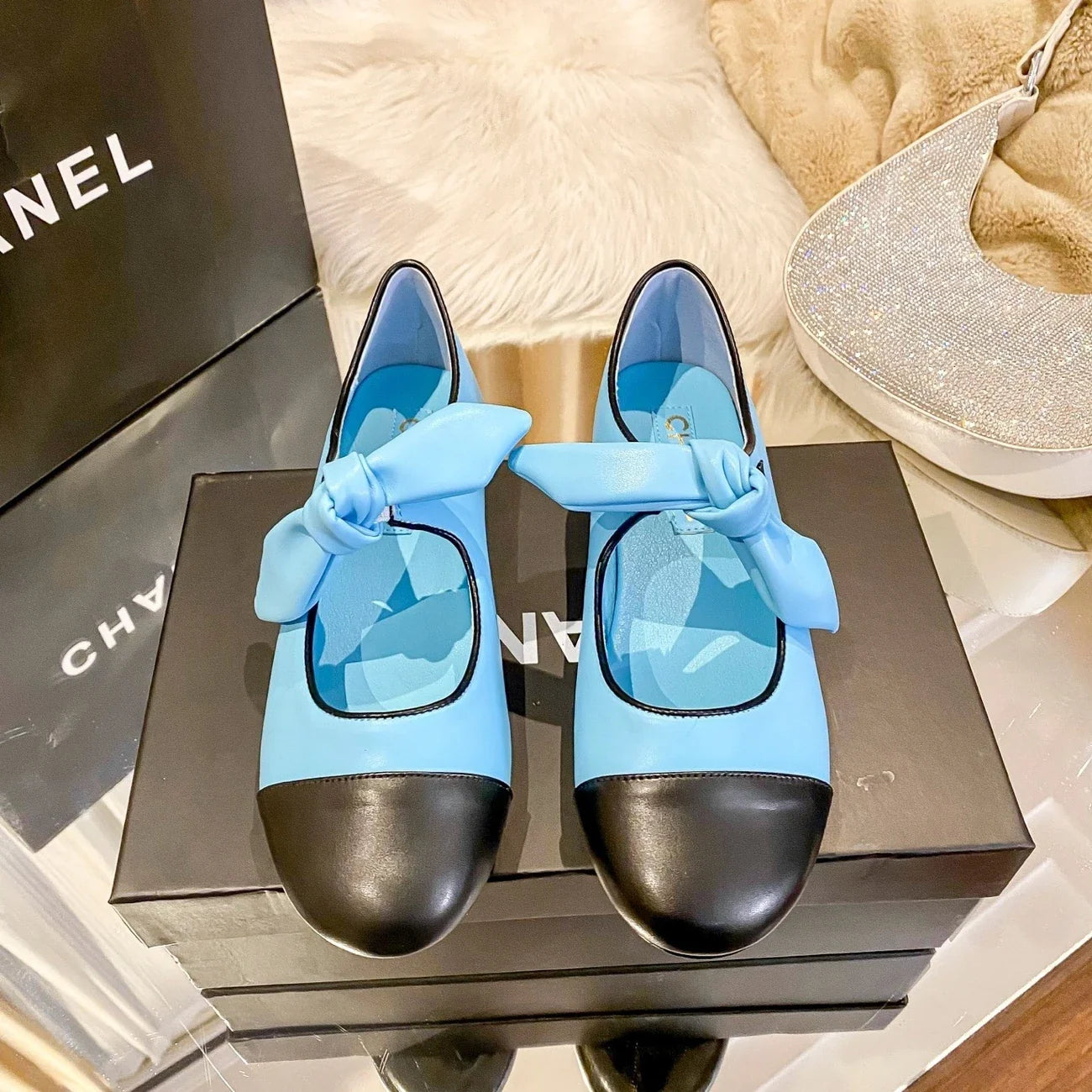 Bow French Flat Retro Mary Jane Shoes 1025031012