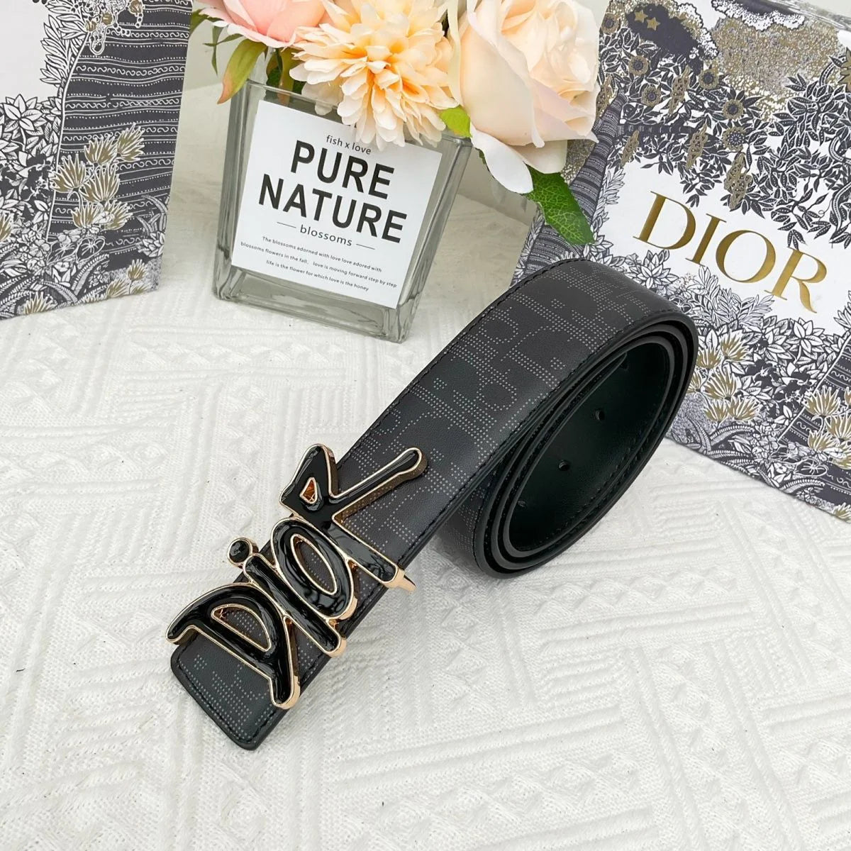 Trendy New Alphabet Top Layer Cowhide BeltPD05202312602
