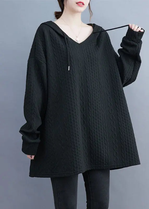 Bohemian Hooded Sweatshirt Long Sleeve