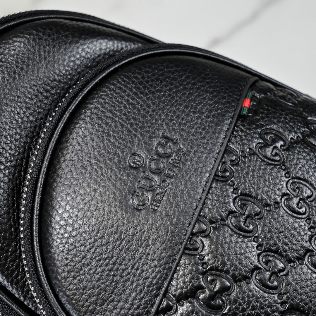 Black Leather New Classic Style G Logo Luxury Bags-PD05202372408