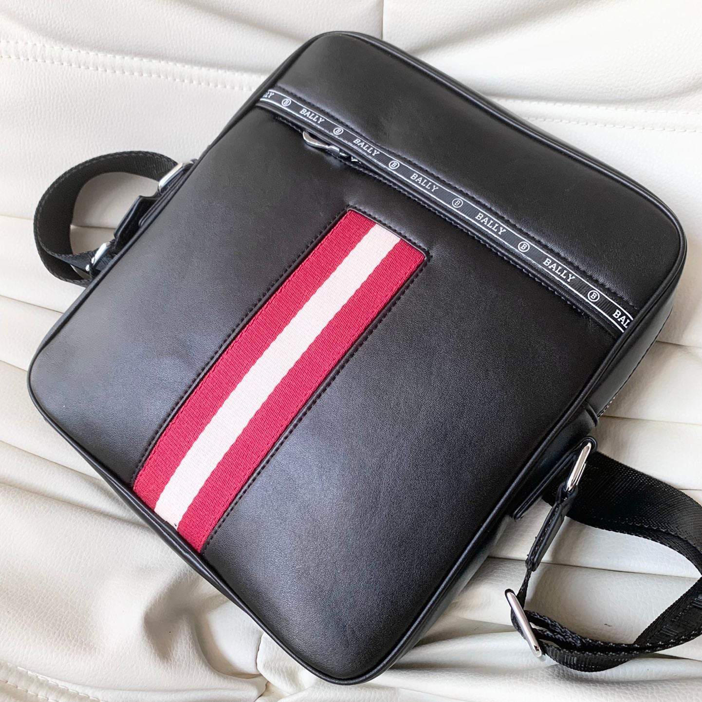 Black New 2024 Fashion style B Logo real leather Backpack bagsXC052024071908