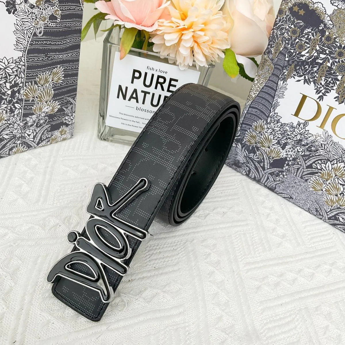 Trendy New Alphabet Top Layer Cowhide BeltPD05202312602