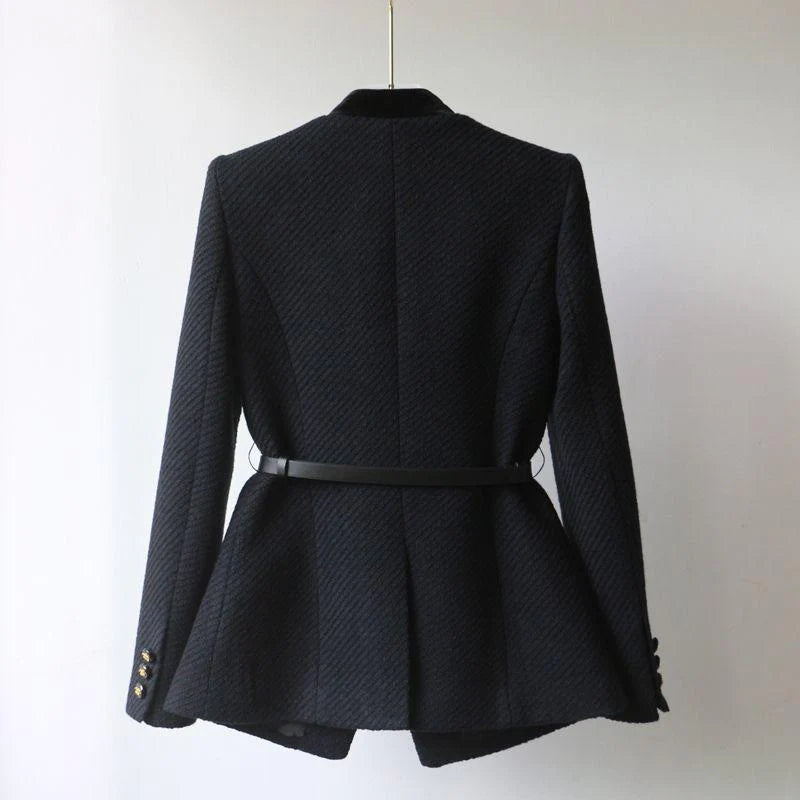 Autumn And Winter New Fashion Long Waist Slimming Coat PD052024011009