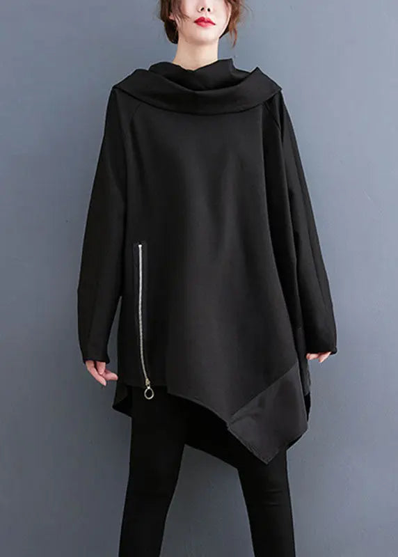 Casual Turtle Neck Sweatshirts