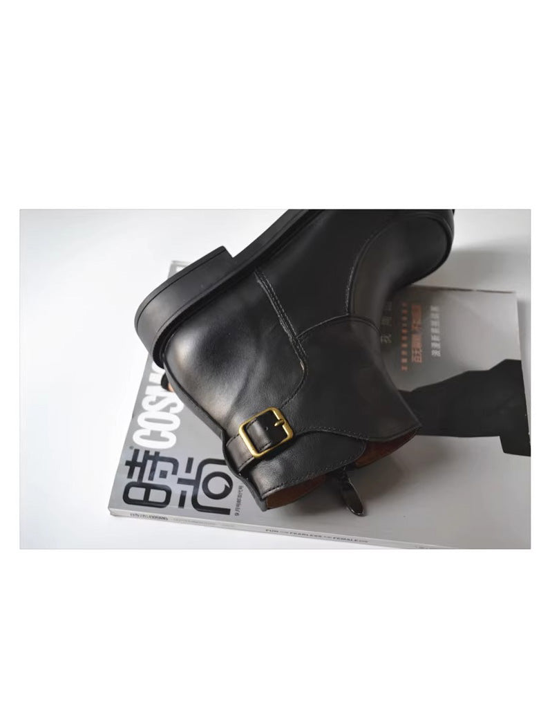 Comfortable Leather Wide Toe Box Boots for Men 39-45