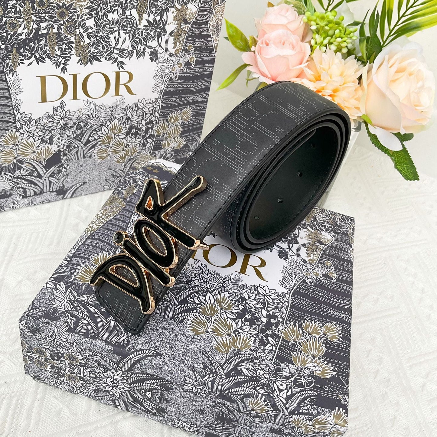 Trendy New Alphabet Top Layer Cowhide BeltPD05202312602