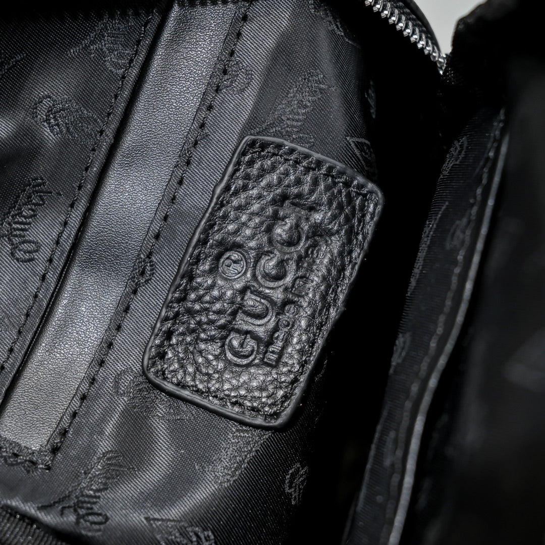 Black Leather New Classic Style G Logo Luxury Bags-PD05202372408