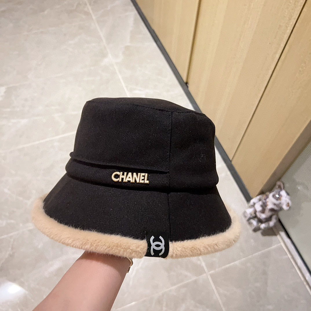 Thick plush small fragrance fisherman hat XC0823110711