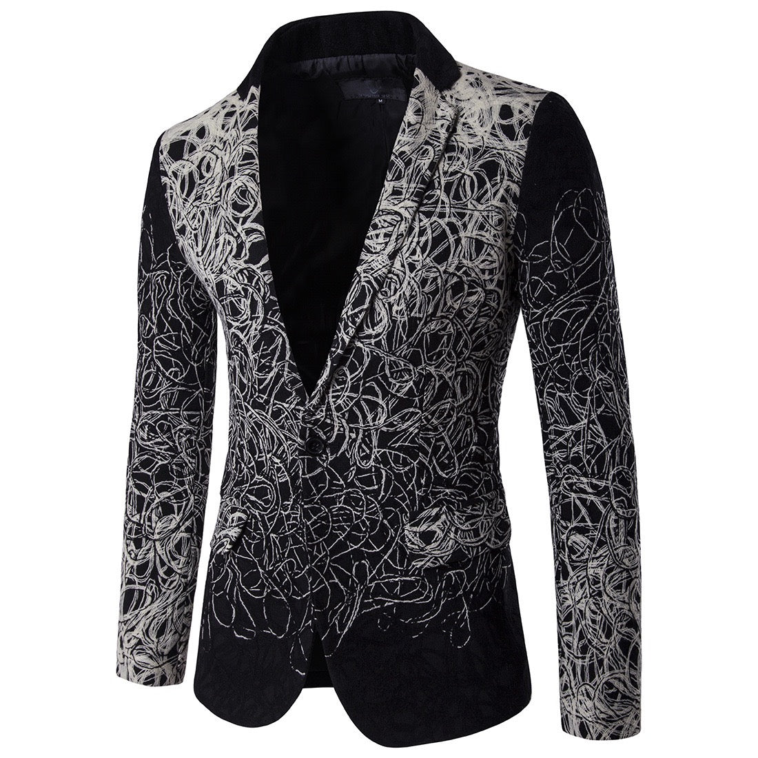 New Pan Flower Single Row Casual Suit Jacket