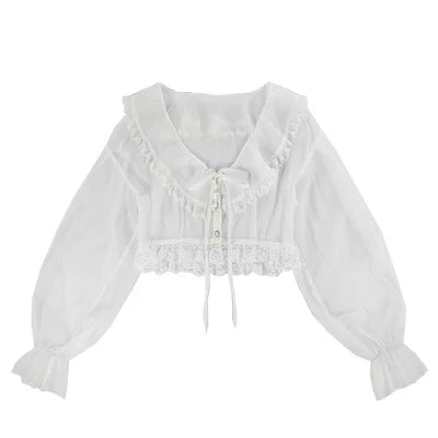 Women Thin Coat Casual Lace Summer Sun Protection Clothes Female Cardigan Shirt Clothing Tops Blouse For Woman