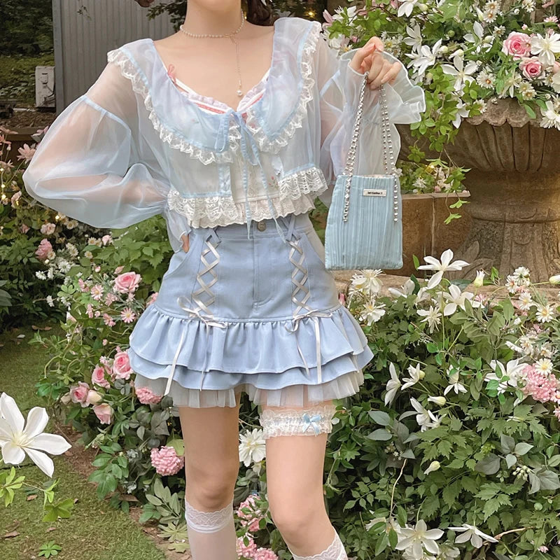 Women Thin Coat Casual Lace Summer Sun Protection Clothes Female Cardigan Shirt Clothing Tops Blouse For Woman