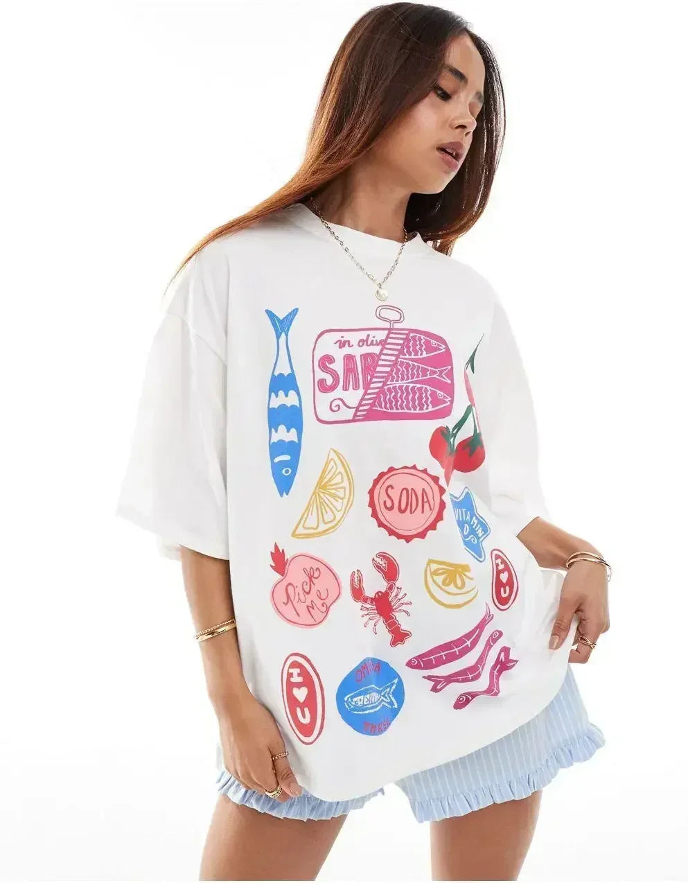 Casual Streetwear Gothic Long Sleeve T-shirt