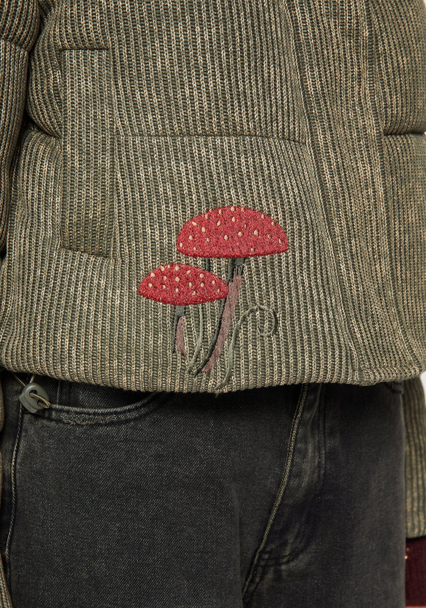 Sylvia Embroidered Knit Bomber Jacket