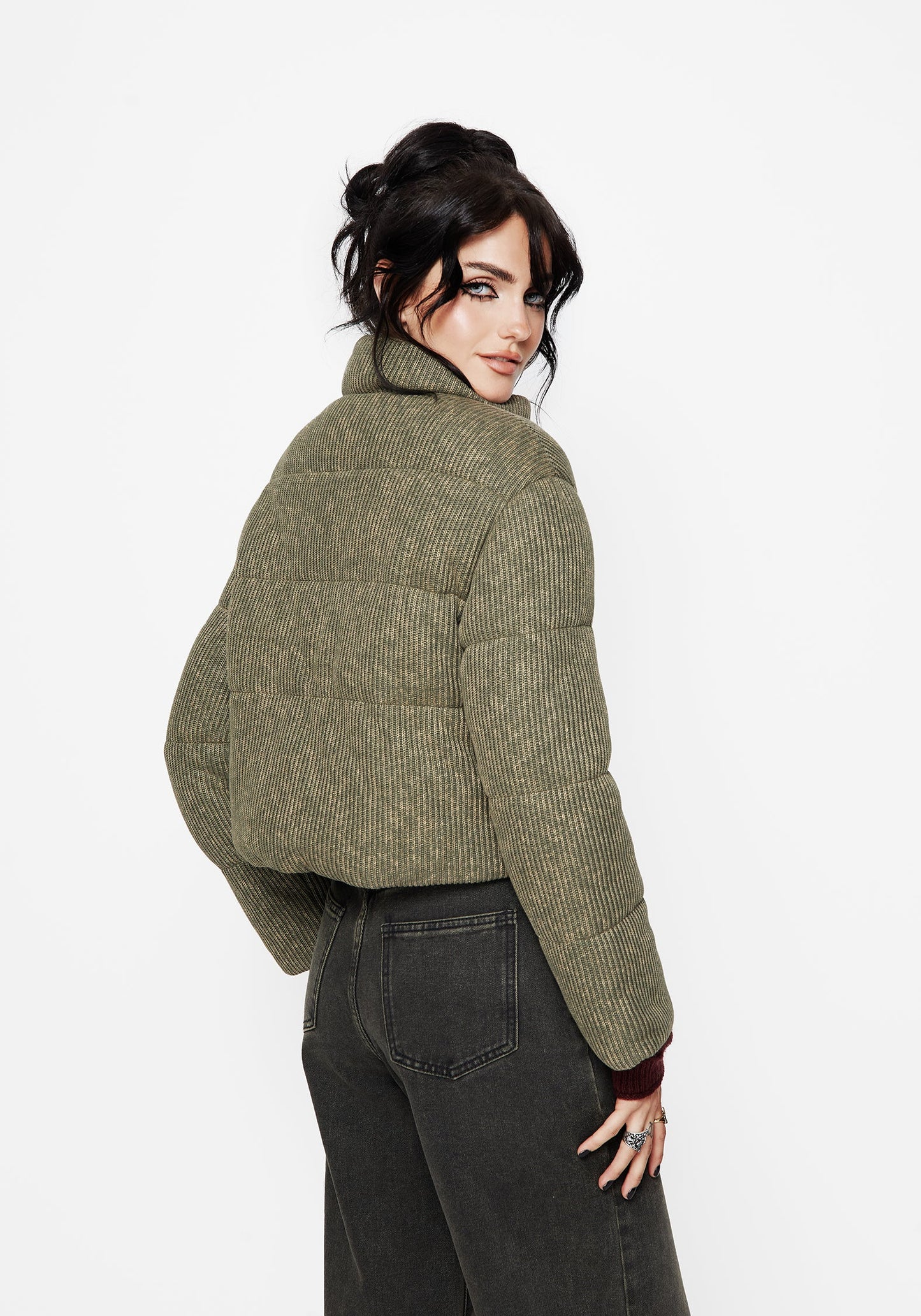 Sylvia Embroidered Knit Bomber Jacket