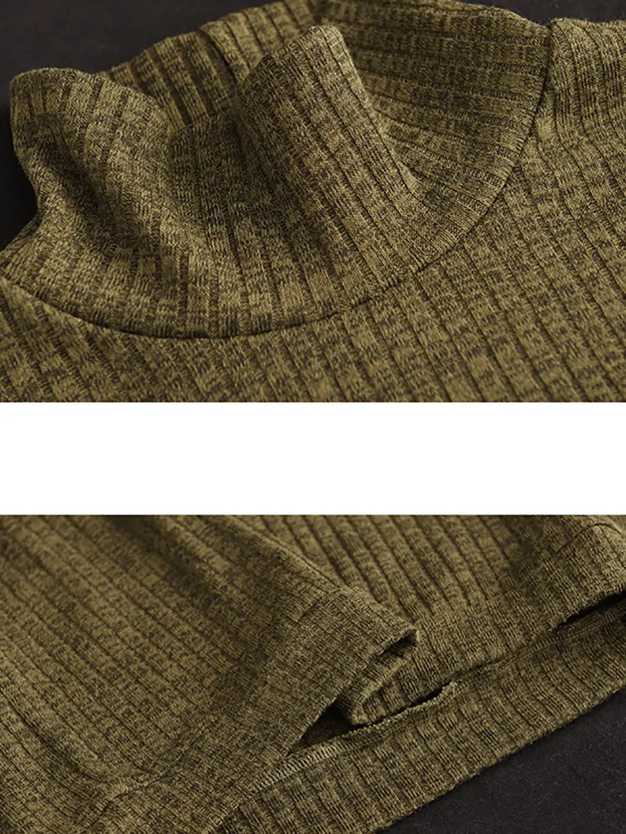 Women Wool Solid Knitted Sweatshirt
