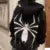 Y2K European Halloween Personalized Women’s Hoodies and Hoodies Couples Large Spider Woman