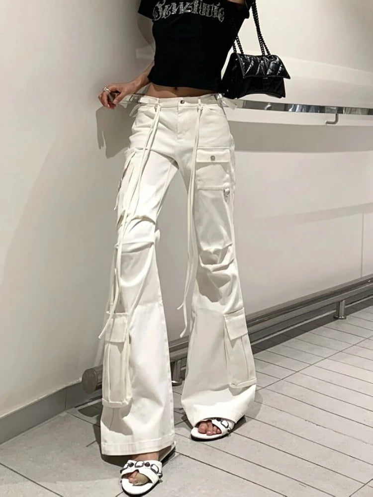 Woman New Trend Pants Aesthetics Trousers Kpop Sweatpants Gyaru Cargo Pants BF Style Bell Allmatch Bottoms Hiking Pant Y2K