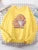 Cat Is Looking At The Cup Lovely Sweatshirt Female Fashion Fleece Hoody Crewneck Casual Hoodies Pullover Oversize Sportswear