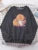 Cat Is Looking At The Cup Lovely Sweatshirt Female Fashion Fleece Hoody Crewneck Casual Hoodies Pullover Oversize Sportswear
