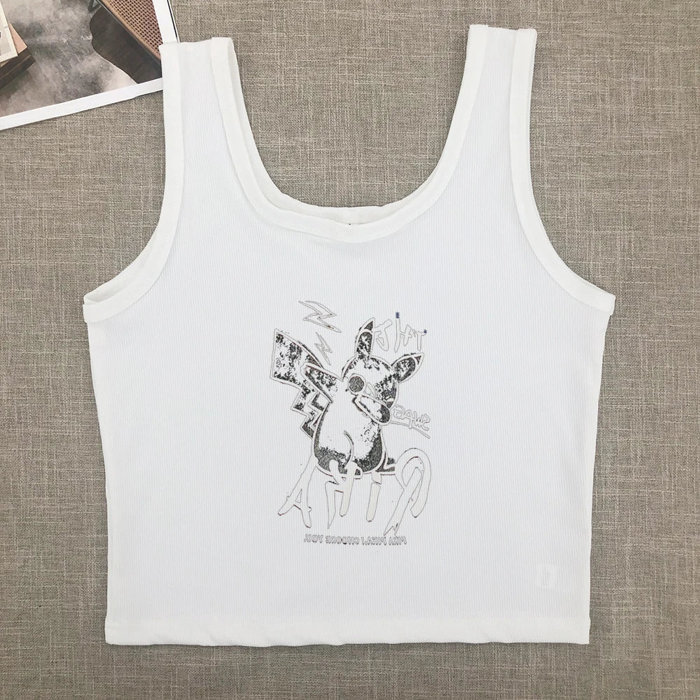 Sweet and spicy new printed short-sleeved short T-shirt women summer Spice Girls slimming everything with shoulder clothes