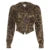 Autumn New Zip Up Hooded Women��s Sweats Long Sleeve Binding Waist Leopard Streetwear Hoodies Gyaru Baddie Y2k