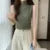 Women Knitted Slim Tank Top Solid Sleeveless Sexy O-Neck Crop Top Casual T-shirt Cotton Off Shoulder Crop Tank Top Summer