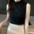 Women Knitted Slim Tank Top Solid Sleeveless Sexy O-Neck Crop Top Casual T-shirt Cotton Off Shoulder Crop Tank Top Summer