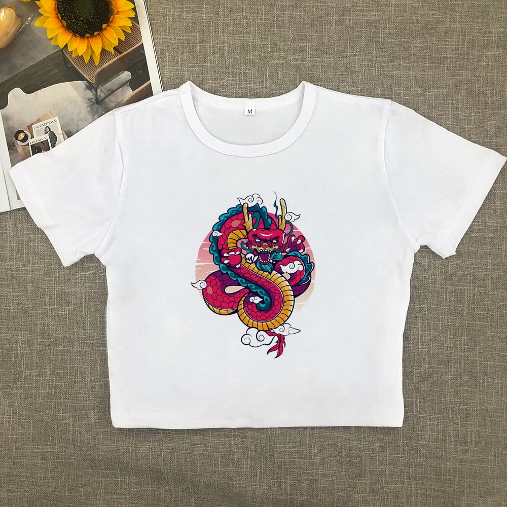 The fashion brand is shoulder-wearing women pure want short-sleeved T-shirt new explosive all matching slimming spice girls