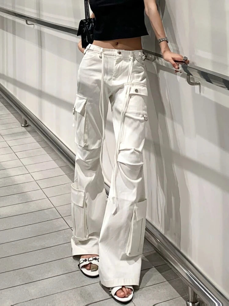 Woman New Trend Pants Aesthetics Trousers Kpop Sweatpants Gyaru Cargo Pants BF Style Bell Allmatch Bottoms Hiking Pant Y2K