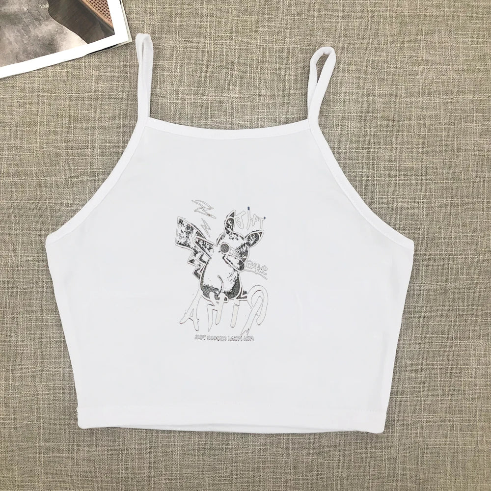 Sweet and spicy new printed short-sleeved short T-shirt women summer Spice Girls slimming everything with shoulder clothes