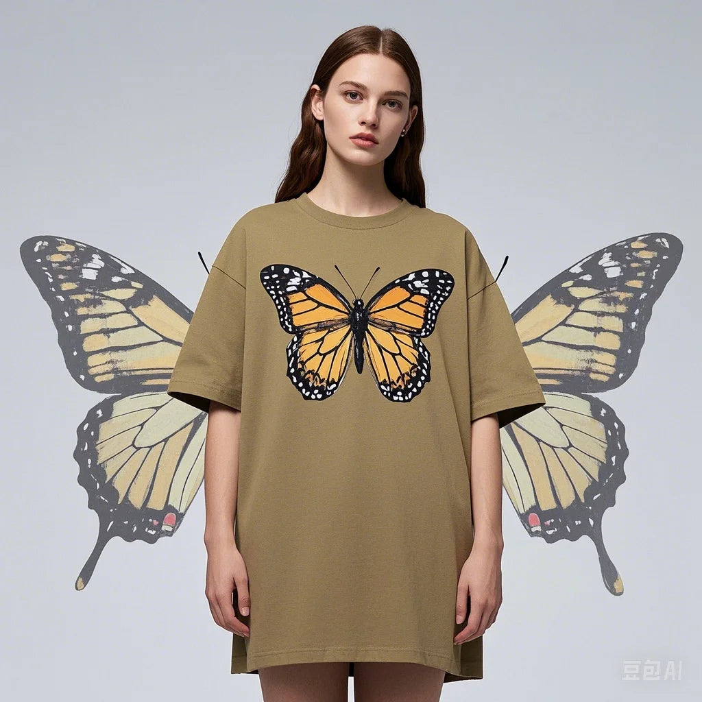 Appliqué Cotton Loose Fit T-shirt